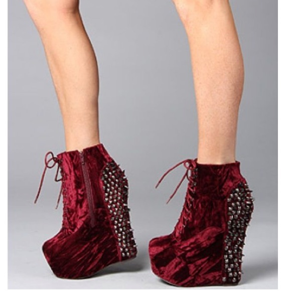 🤍 EUC Jeffrey Campbell Damsel Stacked Side Zip Boots - Picture 2 of 9